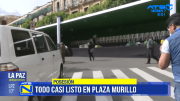 Plaza Murillo se alista para el acto de posesión del nuevo Gobierno