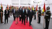 Javier Milei participó de la asunción del nuevo presidente de Bolivia, Rodrigo Paz Pereira