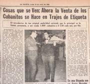 Recuerdos fotográficos: 1963. Los cubanitos comienzan a venderse con smoking