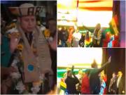 Vicepresidente Lara celebra su posesión con wajta en la Av. Camacho, sin presencia del presidente Paz