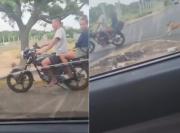 Nuevo caso de maltrato animal: amarraron a un perro a una moto y lo halaron por una avenida de Maracaibo