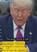 (VIDEO) Trump dice que la Guardia Nacional permanecerá en Los Ängeles