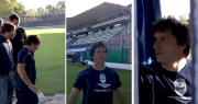 El video inédito de Guillermo Barros Schelotto jugando con su hijo Nicolás en el Bosque