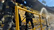 Incendio en la Bombonera: el fuego se inició en una de las tribunas