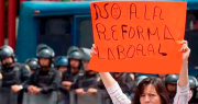 Una de las grandes centrales sindicales convocó a un paro contra la reforma laboral