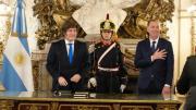Javier Milei tomó juramento a Diego Santilli como ministro del Interior