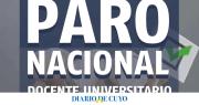 Arrancó el paro de actividades por 72 horas de los docentes universitarios