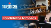 ¿Votarías por ellos? Los famosos que postulan al Congreso este domingo