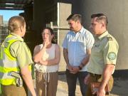 Linares Delegada Presidencial Aly Valderrama y General Maureen Espinoza encabezaron encuentro con vecinos del Parque El Sol para fortalecer la seguridad