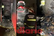 Devastador: así quedó la vivienda consumida por el fuego en Quimilí (Fotos)