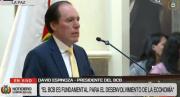Presidente Rodrigo Paz posesiona a David Espinoza como nuevo presidente del BCB