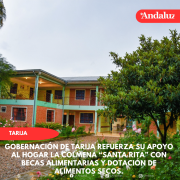 Gobernación refuerza su apoyo al Hogar La Colmena “Santa Rita” con Becas Alimentarias y dotación de alimentos secos.