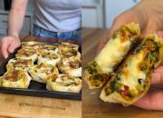 Canastitas de cebolla, acelga y morrón: un almuerzo saludable y delicioso