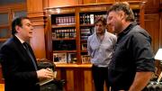 El gobernador Zamora recibió al diputado nacional Leandro Santoro