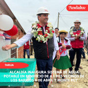 Alcaldía inaugura sistema de agua potable en beneficio de a 1.905 vecinos de los barrios 6 de Abril y Monte Rey