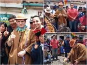Con poncho y sombrero, presidente Paz comparte ofrenda con amautas y yatiris en El Alto