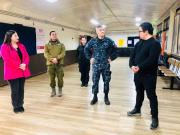 Autoridades inspeccionan único local de votación en Cabo de Hornos