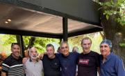 Emotivo reencuentro de los exjugadores triperos en el Club Hípico