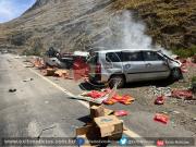 Tragedia en Potosí: choque frontal en la Diagonal Jaime Mendoza deja siete fallecidos