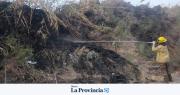 Rápida acción de Bomberos en Jáchal: sofocaron un incendio de pasturas en cuestión de minutos