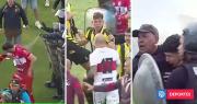 Vergüenza en Argentina: robo arbitral en duelo de Ascenso desató batalla campal y pelea con policías