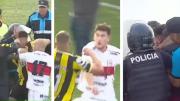 Batalla campal siembra el terror en fútbol de Argentina: jugadores acusaron robo arbitral