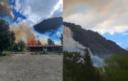 Alerta por incendio activo en Epuyén: piden no acercarse y extremar la precaución en rutas