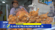 El precio del pollo sube a Bs 25 por baja producción y efectos del dólar paralelo