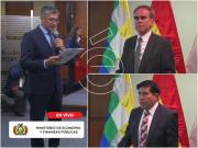 Ministro de Economía posesiona a nuevas autoridades en la Gestora Pública y la ASFI