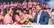 Orrego presenció el ensayo del show central de la FNS