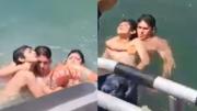 Video: así fue el desesperado rescate a los jóvenes argentinos arrastrados por el mar en Chile
