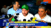 Samaipata recibe ayuda humanitaria; Comité Cívico envía más de 10 toneladas