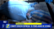 Comité Cívico Pro-Santa Cruz entrega 15 toneladas de ayuda a familias de Samaipata