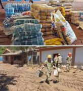 Llega la ayuda humanitaria y el apoyo militar a Samaipata