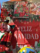 Venta de adornos navideños están flojas en Linares Alcántara