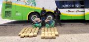 POLICÍA INTERCEPTA BUS INTERPROVINCIAL CON 48 PAQUETES DE MARIHUANA EN ORURO