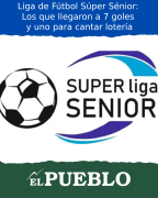 Liga de Fútbol Súper Sénior: Los que llegaron a 7 goles y uno para cantar lotería ‣ Eleazar José Silva