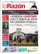 Portadas de los periódicos de Bolivia del martes 25 de noviembre del 2025