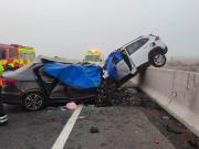 Mueren dos mendocinos por un brutal choque en una autopista de Chile: dos menores que viajaban con ellos tienen graves heridas