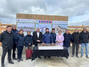 Presidente Boric recorre las obras de la futura capital comunal de Timaukel en Pampa Guanaco