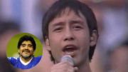 Luciano Pereyra recordó en LU5 el día que le cantó a Diego Maradona en su despedida
