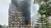 Incendio afectó a departamento en Vitacura y obligó a evacuar edificio