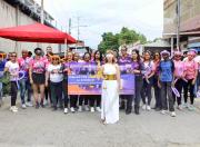 Caminata violeta tomó las calles de Palo Negro