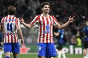 Julián Álvarez marcó un gol para que Atlético de Madrid gane y siga con vida en la Champions