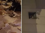 Detuvieron a un hombre que provocó destrozos en la Catedral de Buenos Aires: arrojó papeles y otros objetos a la calle