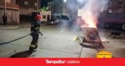 Incendio controlado en contenedores del barrio 2 de Abril