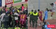 Escándalo en el fútbol boliviano: batalla campal, 17 expulsados y gas pimienta tras Oruro-Blooming