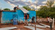 El violento temporal causó graves daños en zonas rurales de Suncho Corral
