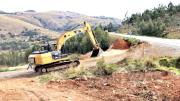 Avanzan obras de construcción de rampa de frenado de emergencia en la zona de Melga