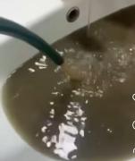 Agua sin tratar y hedionda sale por las tuberías